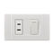 Electric Wall Switch Socket 118 * 75mm , Household Modern Switches And Sockets